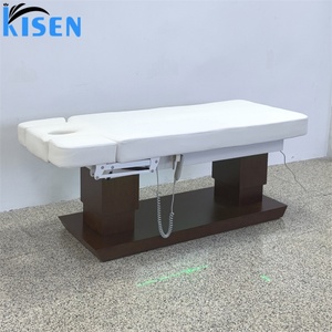KISEN Mobilier de Salon de Luxe, Lit de Massage Facial Électrique à 4 Moteurs, Chaise Cosmétique, Lit de Beauté pour Spa, Hôtel, Fitness, Gym - Product Image 2