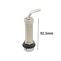 Robinet de robinet de bière pression de Type US chromé poli avec kit combiné à tige de 92.5mm de long robinet de Kegerator outils de vin de barre de brassage à la maison