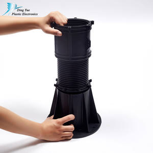 Support réglable en <span class=keywords><strong>plastique</strong></span> pour terrasse extérieure, pour dalles en bois composite WPC, terrasse de toit, revêtement de sol, résistant à l'eau - Product Image 3