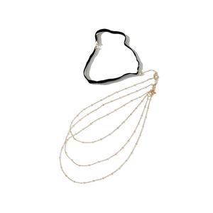 Cadena de <span class=keywords><strong>Muslo</strong></span> Elástica Vintage Sexy para Mujer, Aleación Dorada, Cristal, Diamantes de Imitación, Clip, Cuentas, Cadena Múltiple para Pierna, Fiestas, Bodas, Aniversarios - Product Image 5