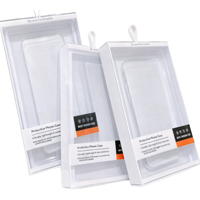 Boîte d'emballage jetable en plastique PVC gaufré pour coques de téléphone transparentes universelles et accessoires de téléphonie mobile avec logo personnalisé