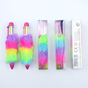 Stylos à bille pour <span class=keywords><strong>japonais</strong></span> corée encre multicolore promotionnelle <span class=keywords><strong>plume</strong></span> 6 couleurs sport <span class=keywords><strong>stylo</strong></span> à bille en plastique Ningbo personnalisé - Product Image 1