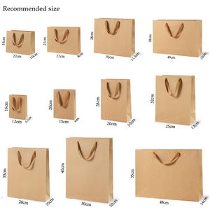 Bolsas De <span class=keywords><strong>Papel</strong></span> De Regalo De Lujo Planas Para La Compra De Ropa Con Asa De <span class=keywords><strong>Papel</strong></span> Reciclado Con Lazo - Product Image 3