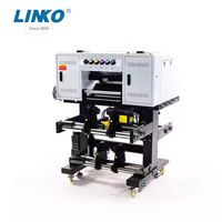 Imprimante DTF UV A3 LINKO en gros avec doubles têtes d'impression XP600, machine numérique UV DTF 30 cm pour films AB, pour l'impression d'autocollants sur bouteilles