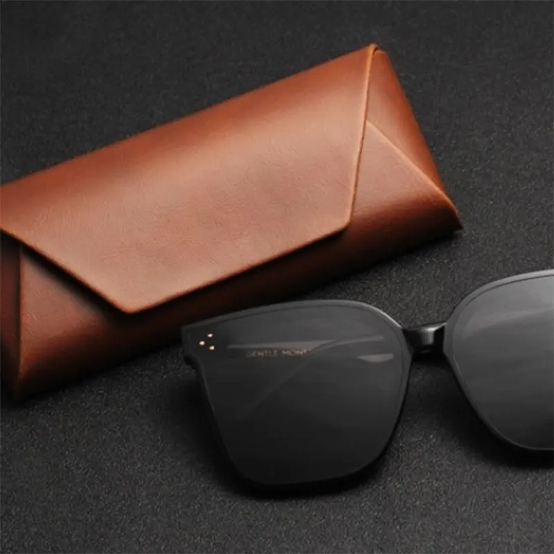 New Design Custom Logo Glasses Case Leather Eyeglass Fashionable Luxury Eyeglasses Box