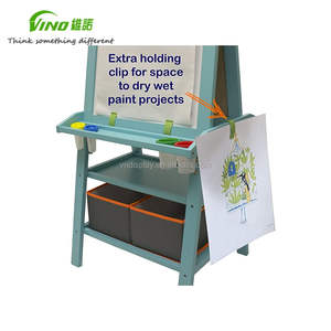 Luxe En Bois Chevalet avec Rouleau de Papier pour le magasin de détail-vert - Product Image 4