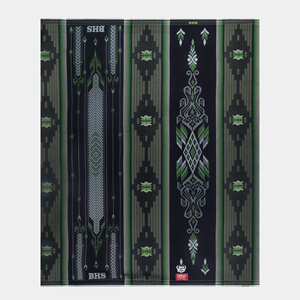 Indonesia Men's Muslim Sarong Jacquard Sarong BHS Sarong Excellent Gold Motif E54 SKB <b>Black</b> Green for Adults Sarong - Product Image 1