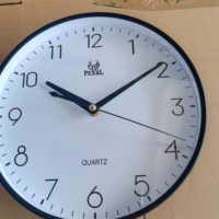 PEARL Jam dinding plastik quartz analog desain kustom, hiasan rumah jam dinding plastik 10 inci 2023