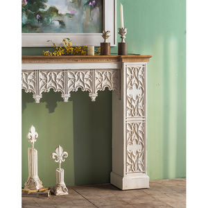 Table de hall en bois blanc, <span class=keywords><strong>reproduction</strong></span> antique, console, fabriquée en Chine, meubles de style européen - Product Image 3