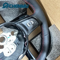 Volant en cuir intégral pour Volkswagen Golf 7 GTI Golf R MK7 pour VW Polo GTI GTD Mk5 Jetta Passat B8 Tiguan Sharan Touran