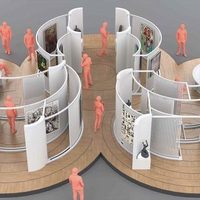 Stand d'exposition modulaire personnalisé MEGA Modern Fashion Pop Up Store pour événements et expositions