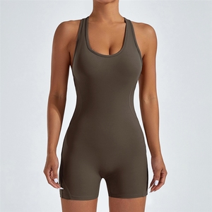 Combinaison de danse, de sport et de yoga ; Tenue de fitness une pièce dos nu et rehausseur de hanches ; Séchage rapide, tenue sexy à dos ouvert. - Product Image 2
