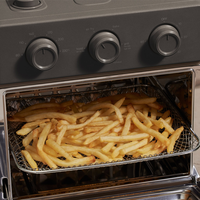 Four à air chaud et grille-pain 6-en-1 avec fonction vapeur, préchauffage rapide, four multifonctionnel domestique de 12 litres pour comptoir