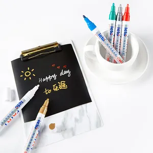 Professional high quality 8 colored waterproof pens paint pen porcelain marker