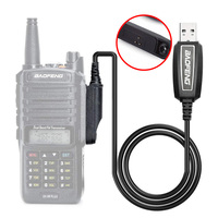 Cable de Programación USB para Walkie Talkie Analógico Baofeng UV9R Pro Plus A58 9700, Línea de Datos para Radio Intercomunicador con Software de Controlador en CD