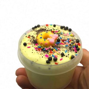 Wholesale Cream Butter Dessert DIY Food Soft <b>Slime</b> <b>Sets</b> Children's Playdough <b>Slime</b> Toys Foam Ball Doughnut Slices <b>Slime</b> - Product Image 5
