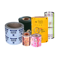 Film d'emballage alimentaire imprimé sur mesure, film plastique laminé, emballage flexible en rouleau, film automatique pour sachet, rouleau de film