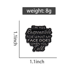 Série noire émail broche papillon chat coeur Wicca chapeau triste filles Club astronaute Scorpion vin Dragon lampe Badge Punk broches bijoux - Product Image 6