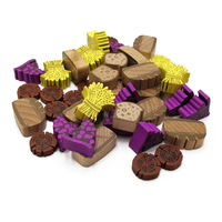 Jeton de pion en bois personnalisé en gros jeu de société et accessoire de dés Meeple