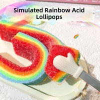 Bonbons gélifiés colorés arc-en-ciel explosifs, jouet de décompression à pétrir, bonbons mous de haute qualité