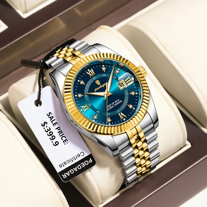 Poedagar 910 Sport Luxury Male Reloj Waterproof Luminous Date