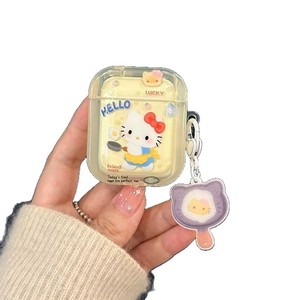 Adecuado para AirPods i9s/i11/i12 funda suave de gatito de dibujos animados lindo diseño de onda 3D funda protectora para auriculares - Product Image 5