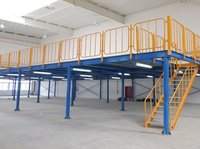 Système de rayonnage de plateforme de stockage en acier robuste industriel personnalisé