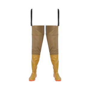 Botas impermeables para plantar arroz, por encima de la rodilla, para hombre y mujer, para arrozales y pesca, tacón plano, color sólido, caña de plástico - Product Image 5