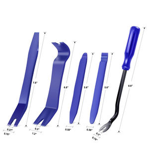 Kit de 5 attaches et clips automobiles en plastique neufs, sans rayures, pour démontage de garnitures de porte, tableau de bord et système audio – Outil de démontage de carrosserie - Product Image 2