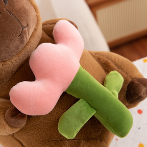 Hot Selling Cute Soft Capybara Stuffed <strong>Animals</strong> Creative Design Kids' Plush Pillows <strong>Animal</strong>-Shaped Quilt Backpacks Plush Toys - Product Image 4