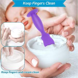 Baby pannolino crema spatola Butt Paste spatola pannolino crema applicatore bambino morbido Silicone flessibile pannolino Rash Cream pennello spatola - Product Image 6