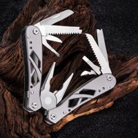 Mini outil multifonction 11 en 1 avec couteau et pince Meilleur outil polyvalent utilitaire avec ensemble d'outils tout-en-un