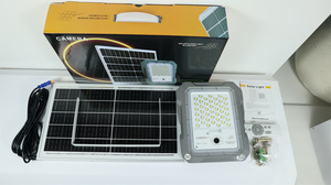 Bán buôn Breaker chiến binh năng lượng mặt trời đèn pha 100W 200W 300W 500W MJ-BW100C ngoài trời năng lượng mặt trời an ninh lũ đèn với CCTV Camera - Product Image 4