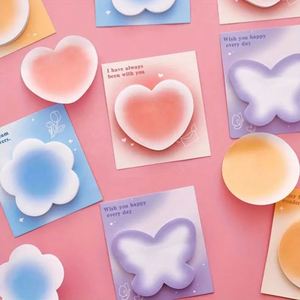 Cute Gradient Sticky Notes with Strong Adhesive Essential School Supplies Perfect Back-to-School Student Message <b>Memo</b> <b>Pad</b> Gift - Product Image 4