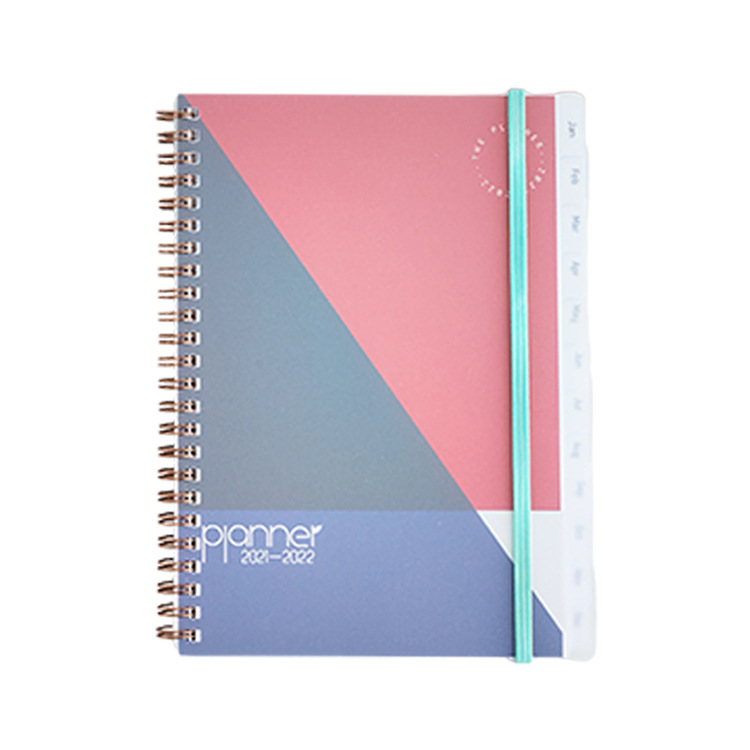 The best custom Spiral Agenda Diary 2022 English coil schedule notebook for school students