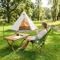 Chaise de pêche pliable confortable à dossier haut, beige sable, portable, robuste, en tissu Oxford 600D, avec poche latérale, OEM ODM