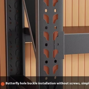 Étagères de stockage en acier robustes pour entrepôt, étagères métalliques pour sous-sol, unités d'étagères de rangement pour garage - Product Image 6