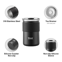 Pembelian Grosir Cangkir Teh Kustom Stainless Steel Mini Mug Kopi dengan Tas Pembawa
