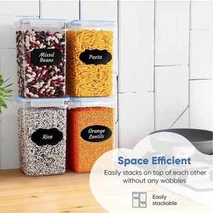 Transparent Hot Sale Plastic Whole Grain <b>Storage</b> <b>Box</b> Airtight <b>Kitchen</b> Organizers Pet Food <b>Storage</b> Containers Set - Product Image 4