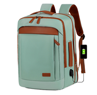 Sac à dos pour ordinateur portable de 15,6 pouces avec port de charge USB extensible, grande capacité, sac à dos d'affaires pour le travail et l'école