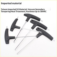 Kunci Hex T-Handle Ekstra Panjang Ujung Datar Obeng Hexagon 2mm