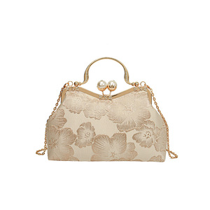 Chinese Style Shell Bag Women Chain Floral Handbag Vintage Shoulder Crossbody Bag All Seasons Summer 2023 - Product Image 5