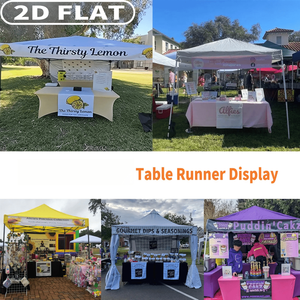 Tùy Chỉnh 1PC Polyester Bảng Runner Với Bất kỳ Văn Bản/Logo Thiết Kế Màu Sắc Sống Động Cho Ngoài Trời Kinh Doanh Bên Gian Hàng Hiển Thị - Product Image 4
