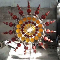 Tourneur à vent cinétique, grande sculpture d'extérieur en acier inoxydable, à vendre