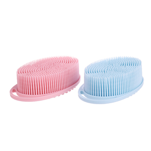 Silicone Body Scrubber for Shower Gentle Exfoliating <b>Back</b> Scrubber with Soft Bristles Dual Sided Bath <b>Brush</b> - Product Image 3