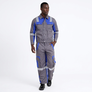 Conjunto de Overol de Trabajo Impermeable de Alta Visibilidad Unisex, Chaqueta de Seguridad Reflectante, Pantalones de Trabajo Tipo Cargo, Uniforme Industrial - Product Image 5