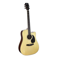 Wood Acoustic Guitar Rosewood Fretboard Spruce Okoume Neck Gloss Finish Studio Performance