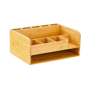 Organizer <span class=keywords><strong>da</strong></span> <span class=keywords><strong>Scrivania</strong></span> Multifunzionale in Bambù per Forniture d'Ufficio e Accessori <span class=keywords><strong>da</strong></span> <span class=keywords><strong>Scrivania</strong></span> - Vendita all'Ingrosso - Product Image 2