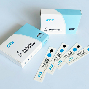 Tarjetas Indicadoras Químicas de <span class=keywords><strong>Vapor</strong></span> de Clase 4 de Fábrica, Tarjetas de Papel Médico con Cambio de Color de Azul a Negro, Certificación ISO13485 - Product Image 2