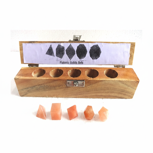 Lot de 5 pierres précieuses naturelles en aventurine rouge, ensembles de géométrie sacrée, quartz, agate, sac OPP, style chakra, fait main, pour la guérison - Product Image 2